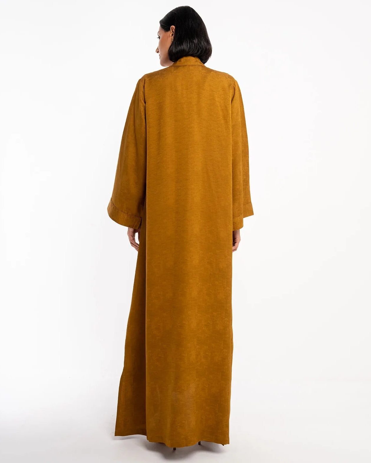 Brass – Goldenrod Crepe Abaya – Product image 4