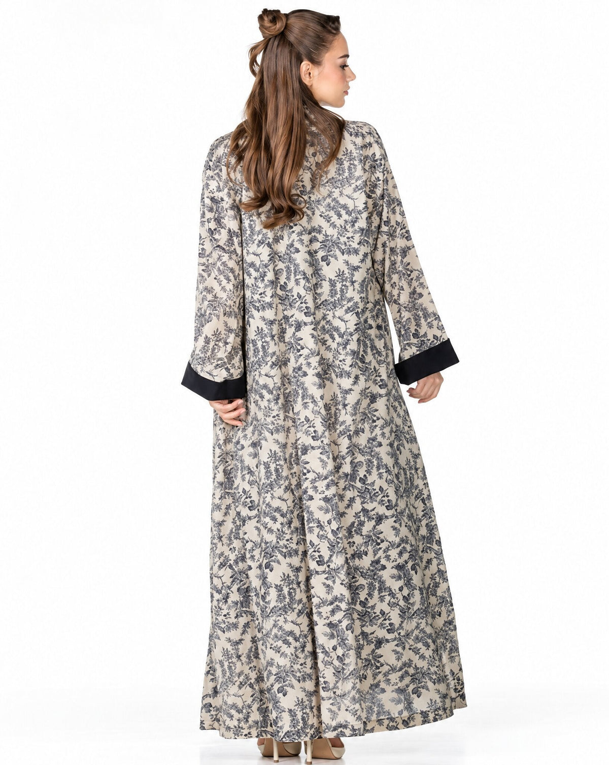Confetti – Beige Cotton Abaya - MIRA Y MANO