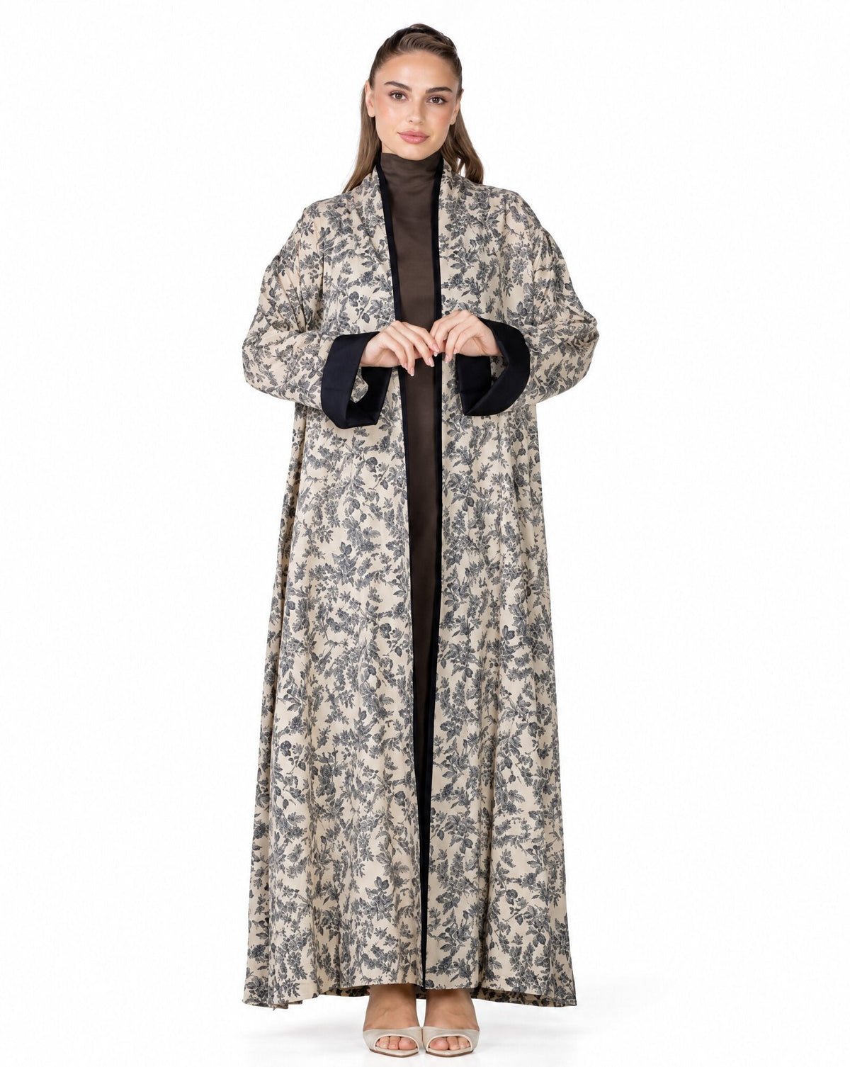 Confetti – Beige Cotton Abaya - MIRA Y MANO