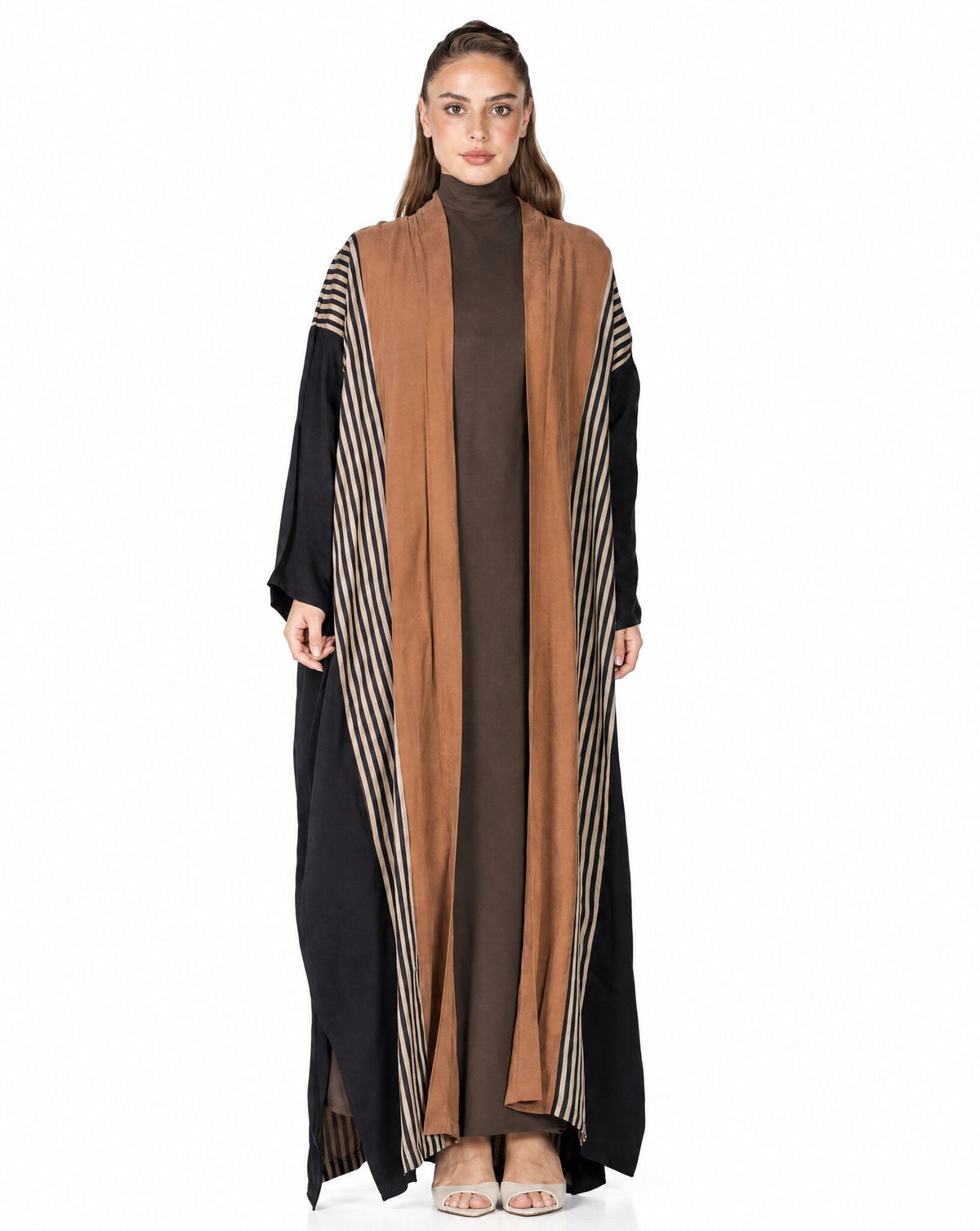 ECLIPSE-930 – Sienna Washed Silk Abaya - MIRA Y MANO