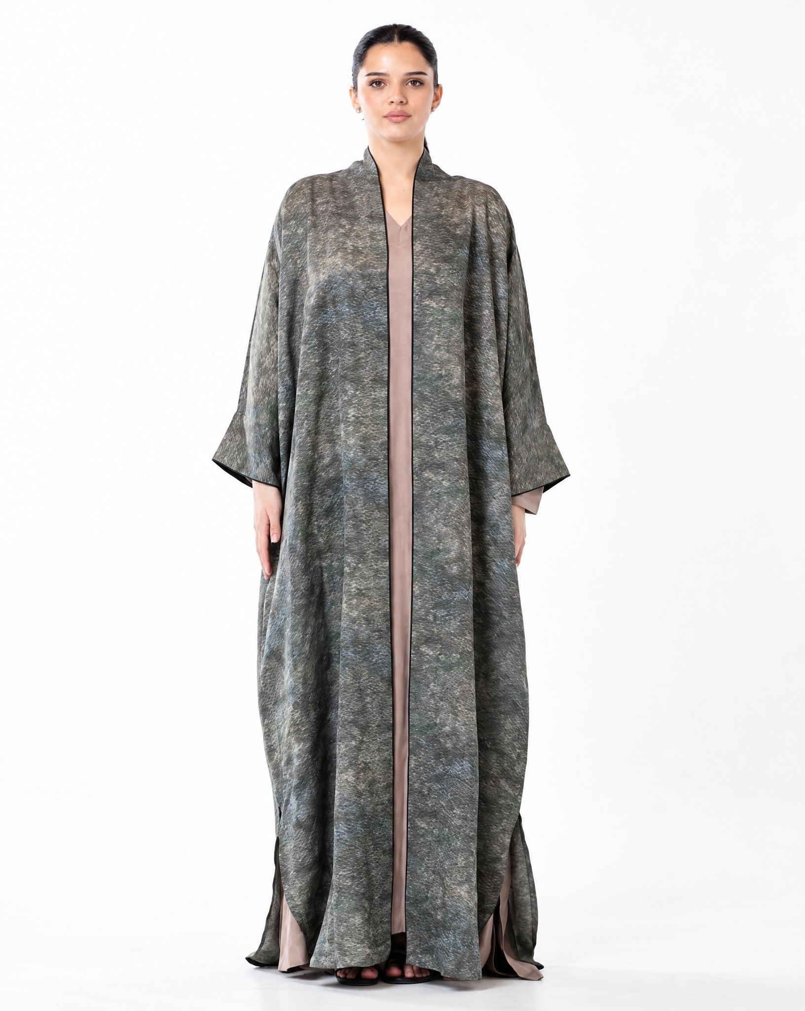 KASHMIR 2.0-SG – Sea Green Abaya - ORANGE BLOSSOM - MIRA Y MANO