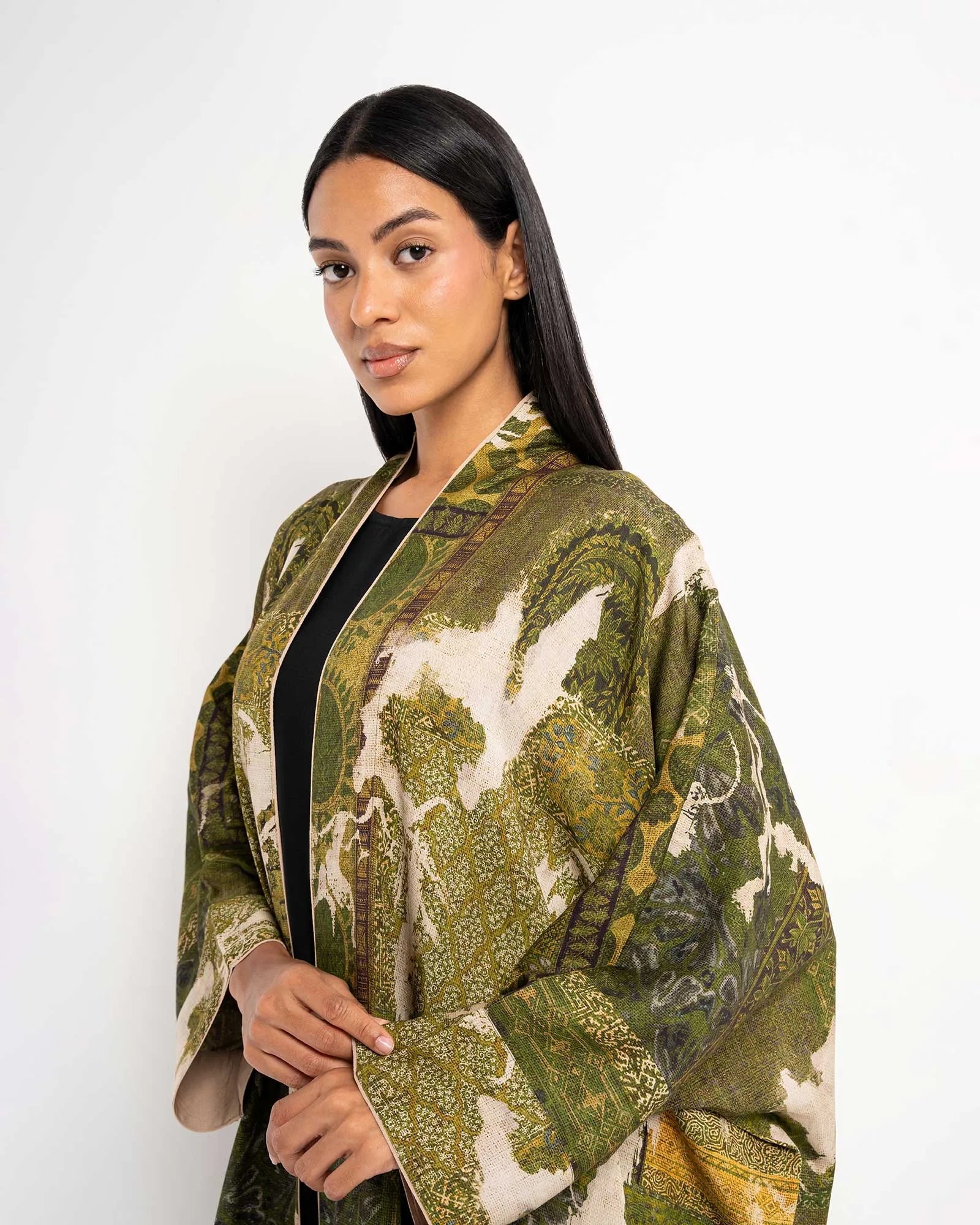 KASHMIR ABAYA - ORANGE BLOSSOM - MIRA Y MANO