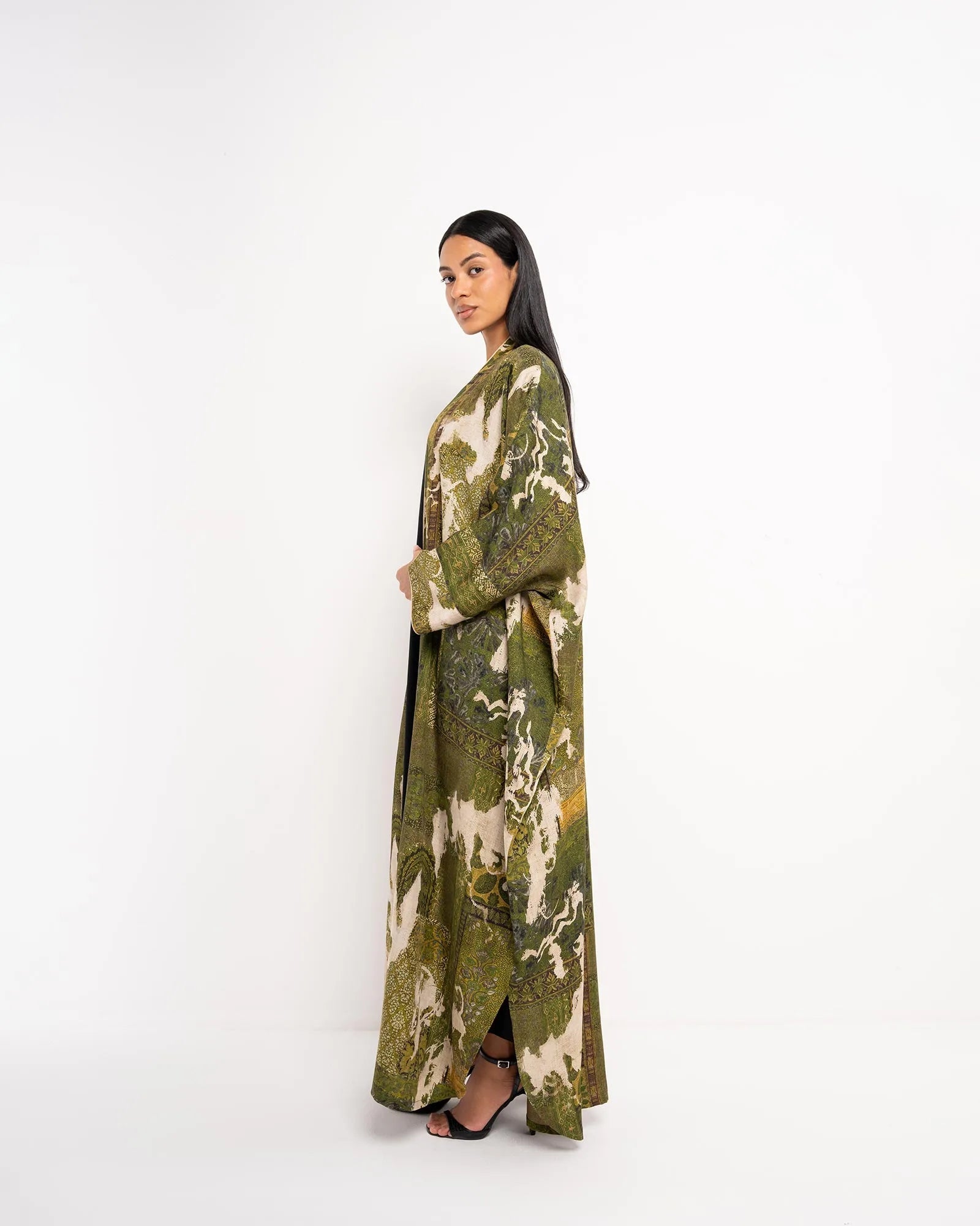 KASHMIR ABAYA - ORANGE BLOSSOM - MIRA Y MANO