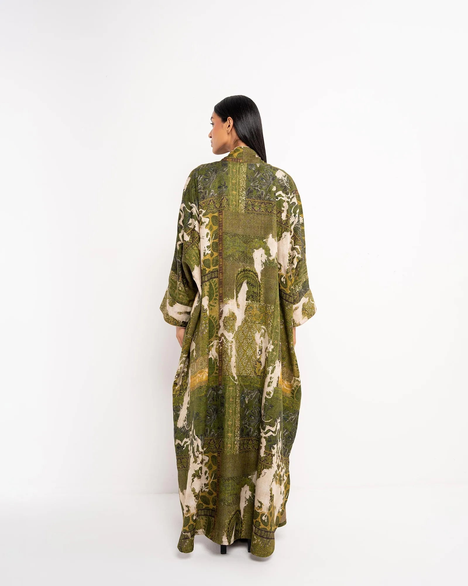 KASHMIR ABAYA - ORANGE BLOSSOM - MIRA Y MANO