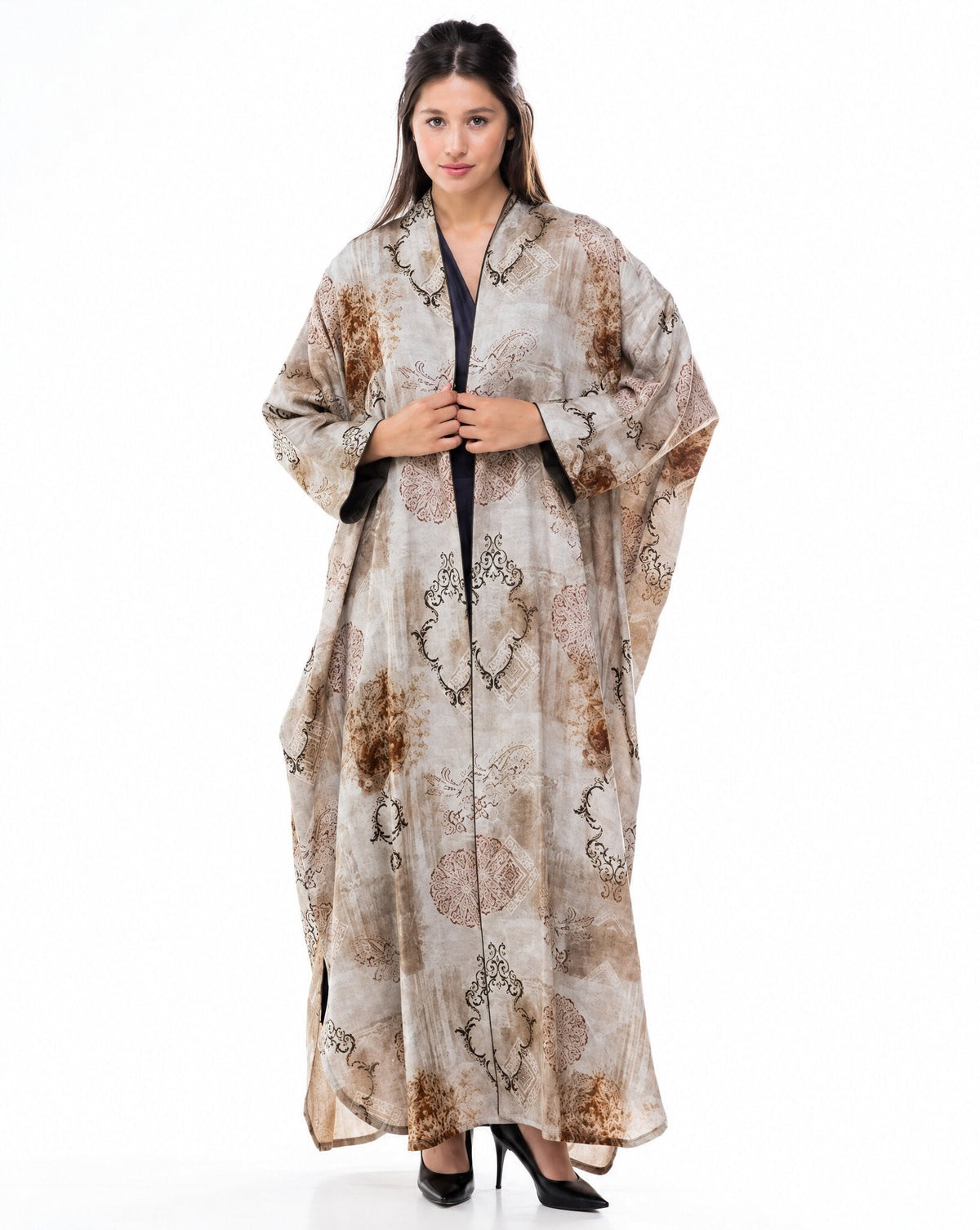 KASHMIR-BE-A – Beige Abaya - MIRA Y MANO