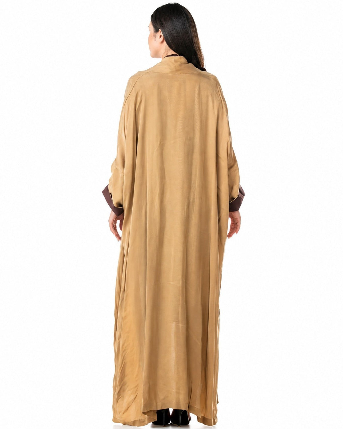 MELODY 2.0-GD - Goldenrod Washed Silk Abaya - ORANGE BLOSSOM - MIRA Y MANO