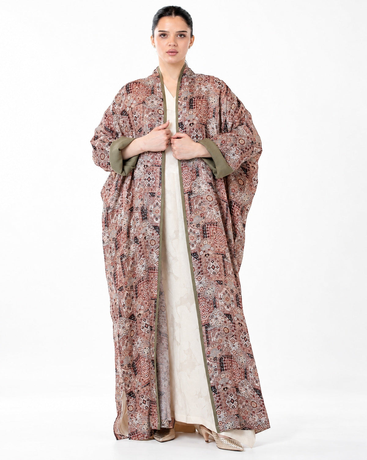MELODY 3.0 – Maroon Linen Abaya - MIRA Y MANO