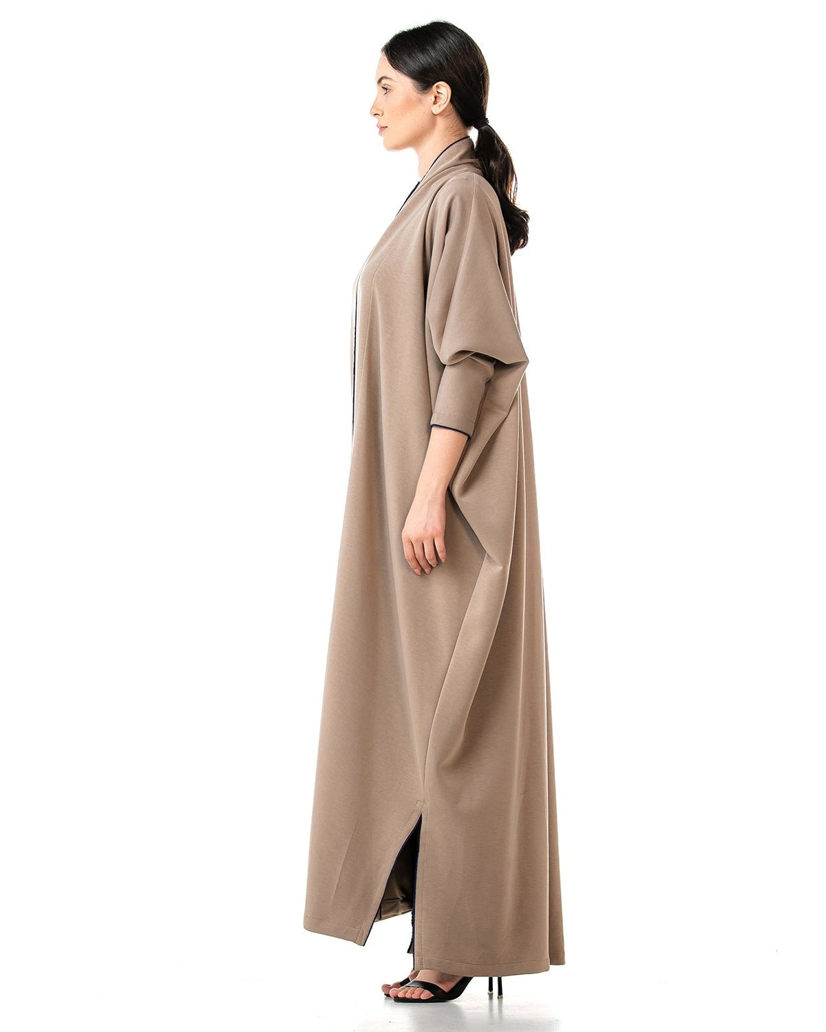 Stone – Tan Cotton Abaya - MIRA Y MANO