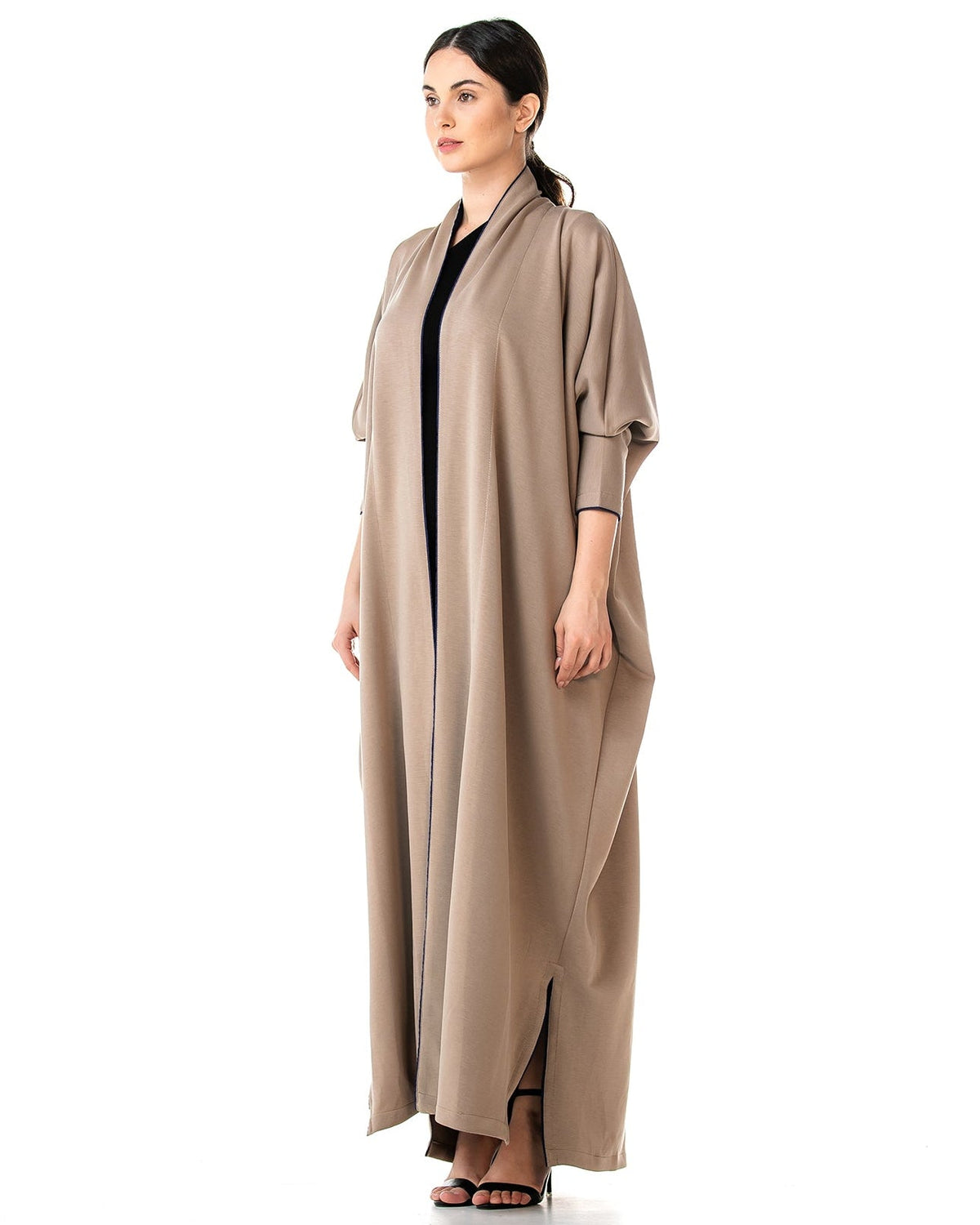 Stone – Tan Cotton Abaya - MIRA Y MANO