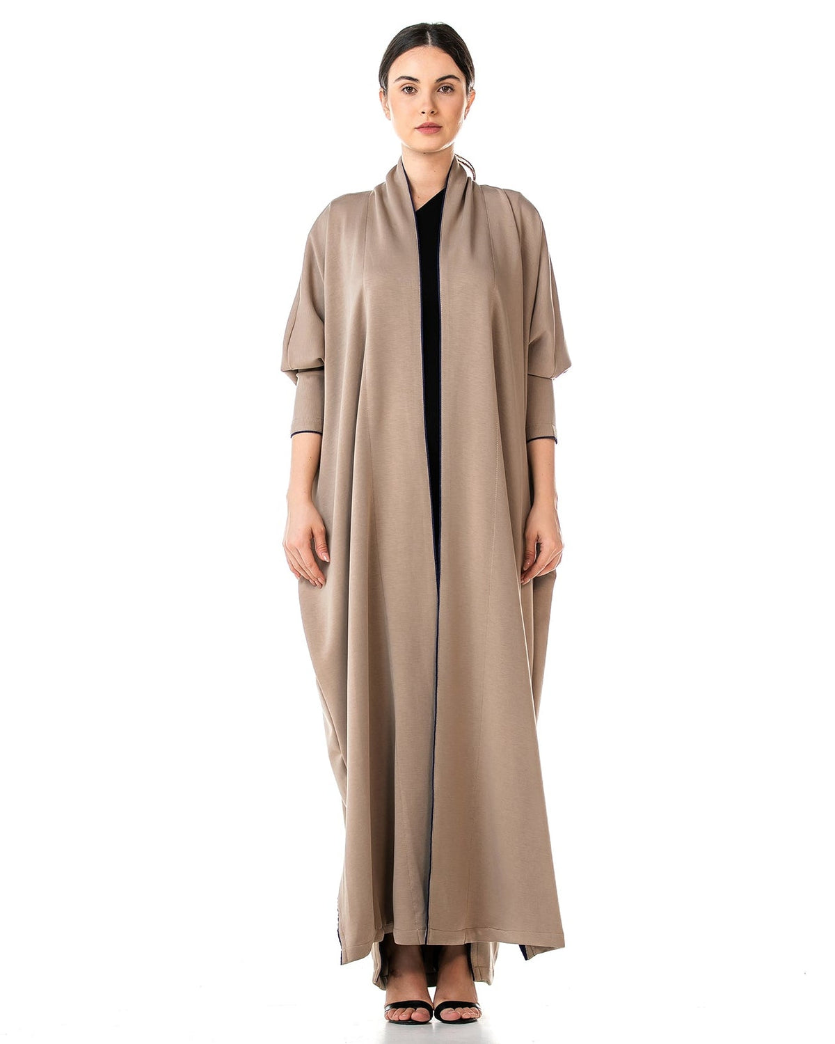 Stone – Tan Cotton Abaya - MIRA Y MANO