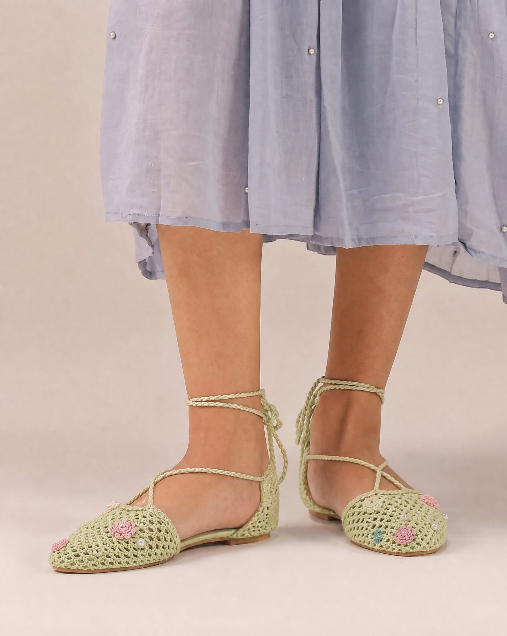 Coastal Crochet – Green Flats – Product image 1