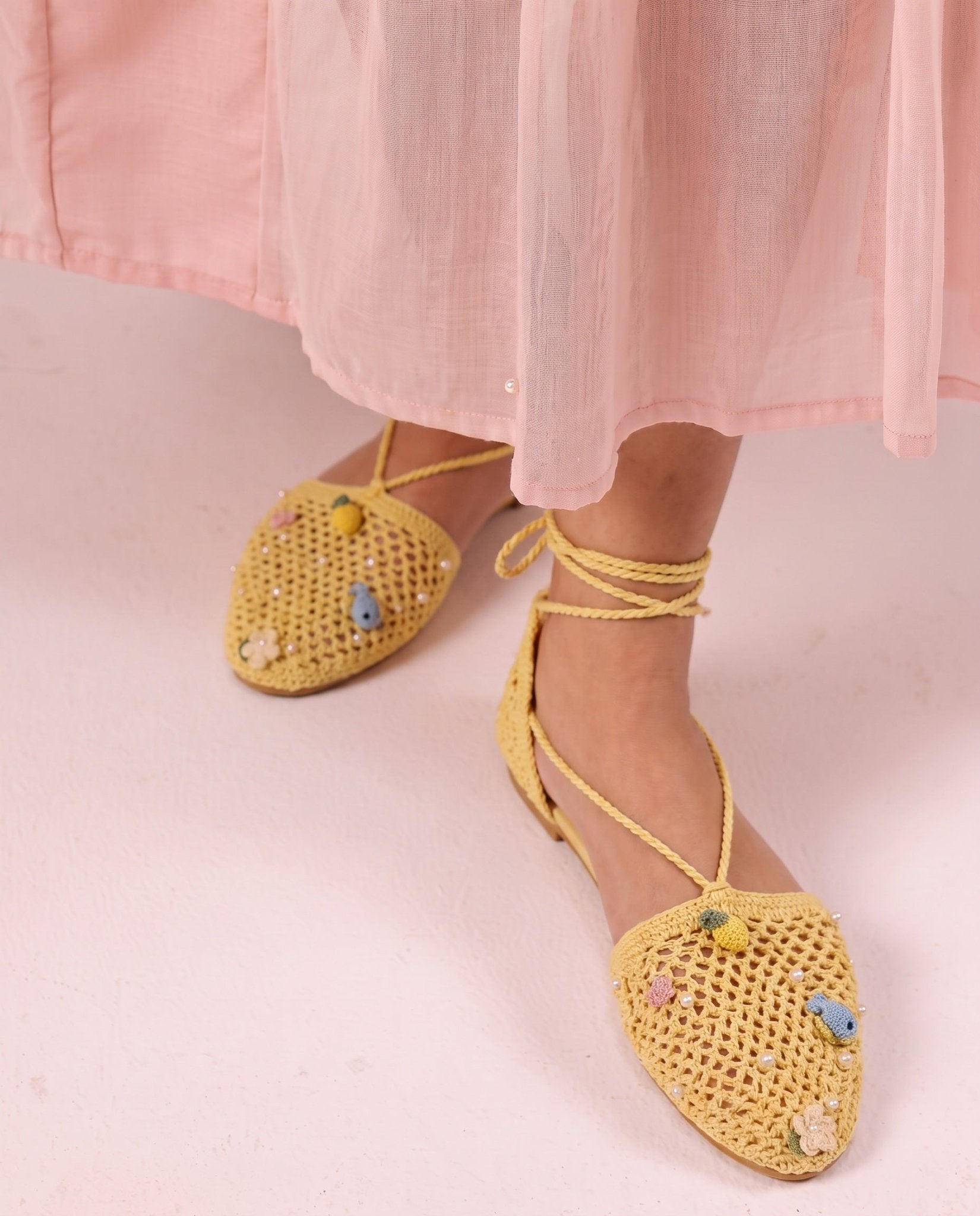 Coastal Crochet – Yellow Flats – Product image 1