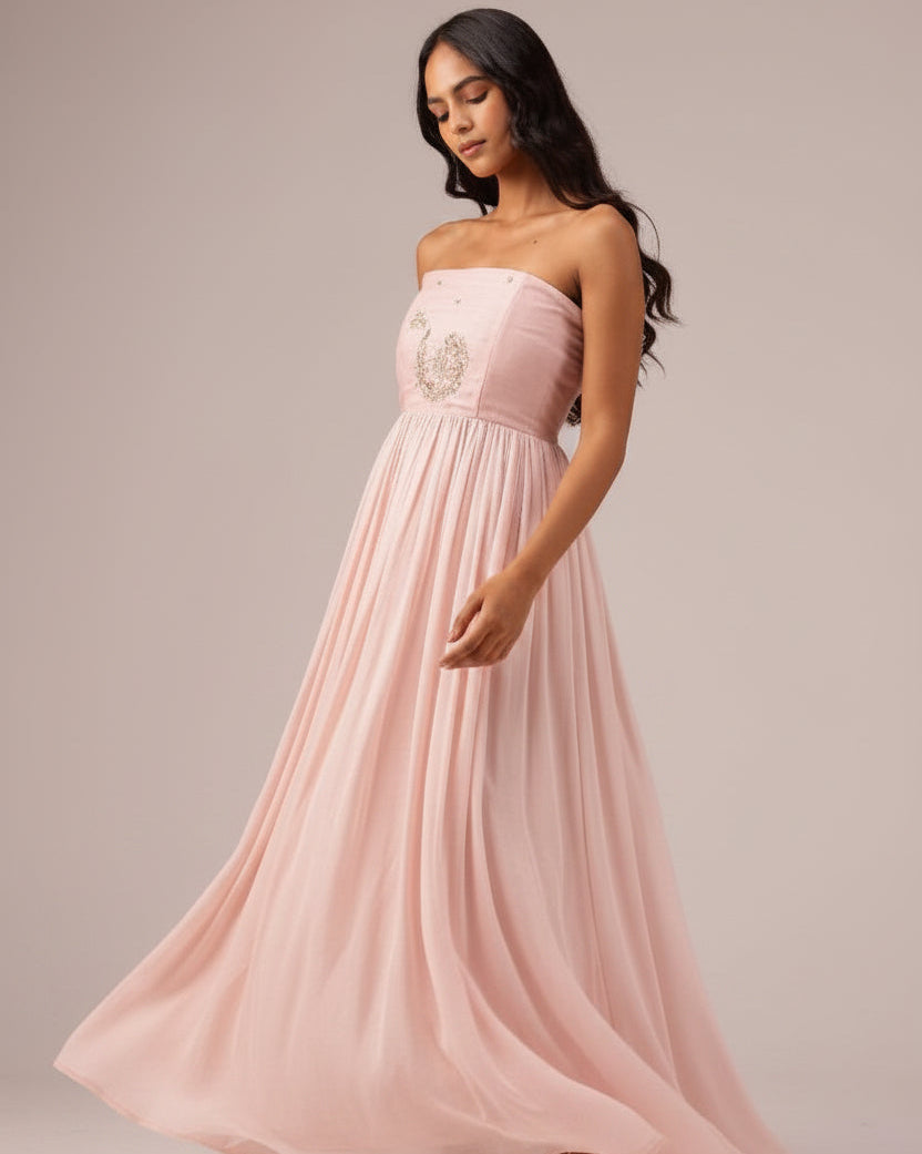 FLORA PINK DRESS - OUR DVE - MIRA Y MANO