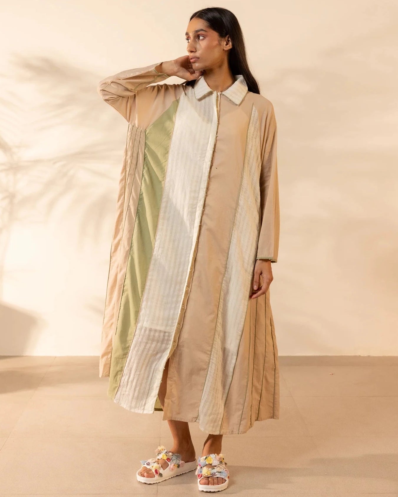 MANGO MIST BEIGE DRESS - OUR DVE - MIRA Y MANO