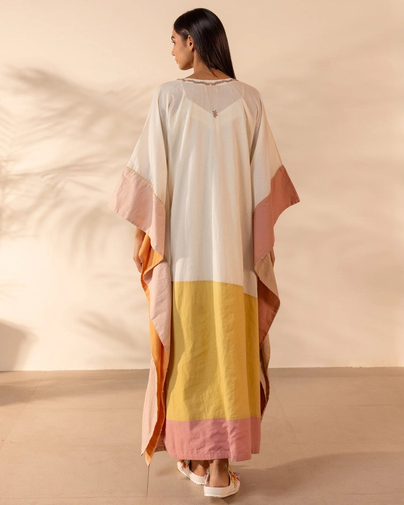ORANGE PEEL BEIGE KAFTAN - OUR DVE - MIRA Y MANO