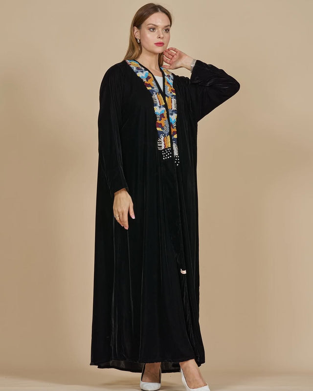 WW24PAL0092 - BLK ABAYA - PALMA - MIRA Y MANO