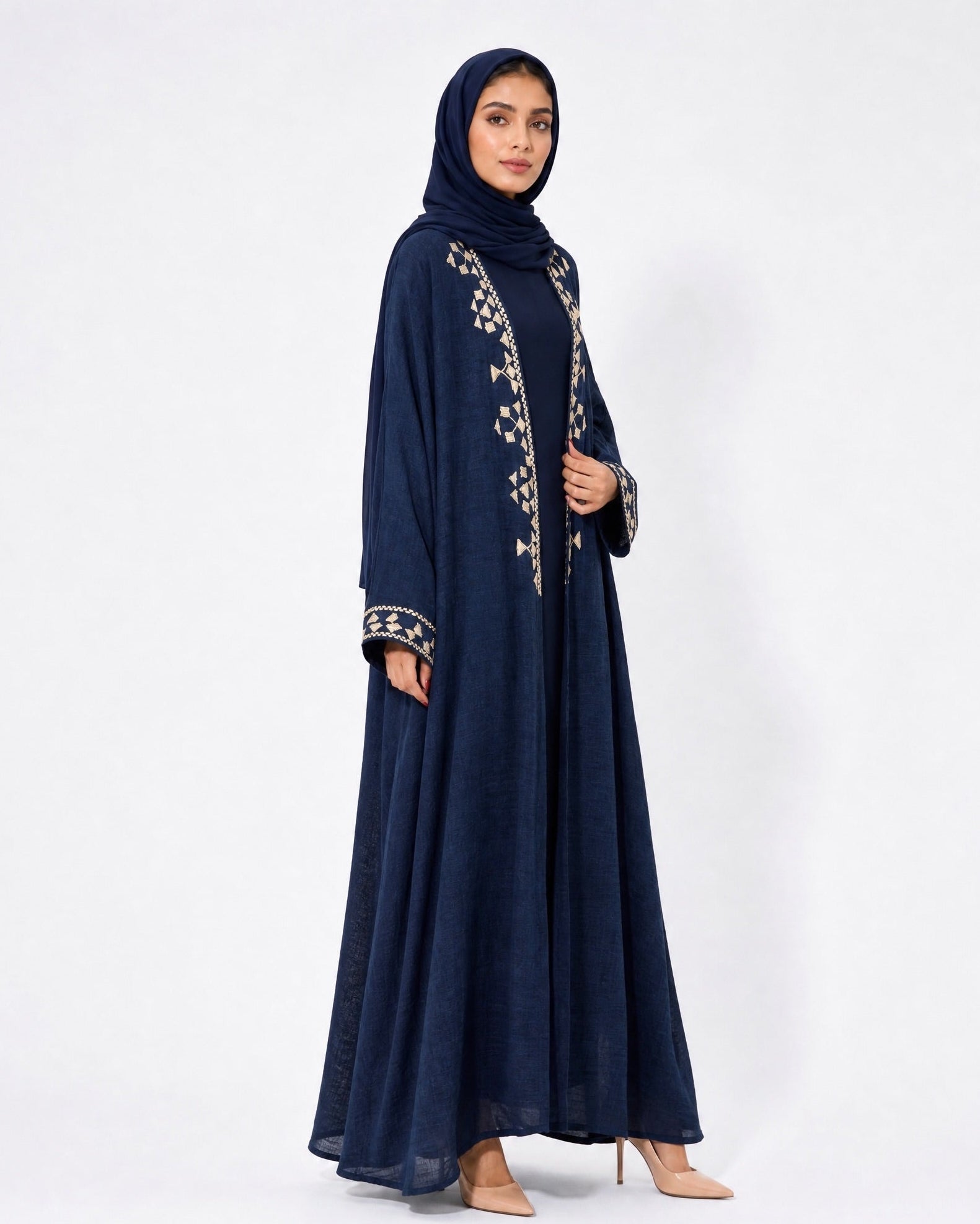 340041-NY ABAYA - PEARL COLLECTION - MIRA Y MANO