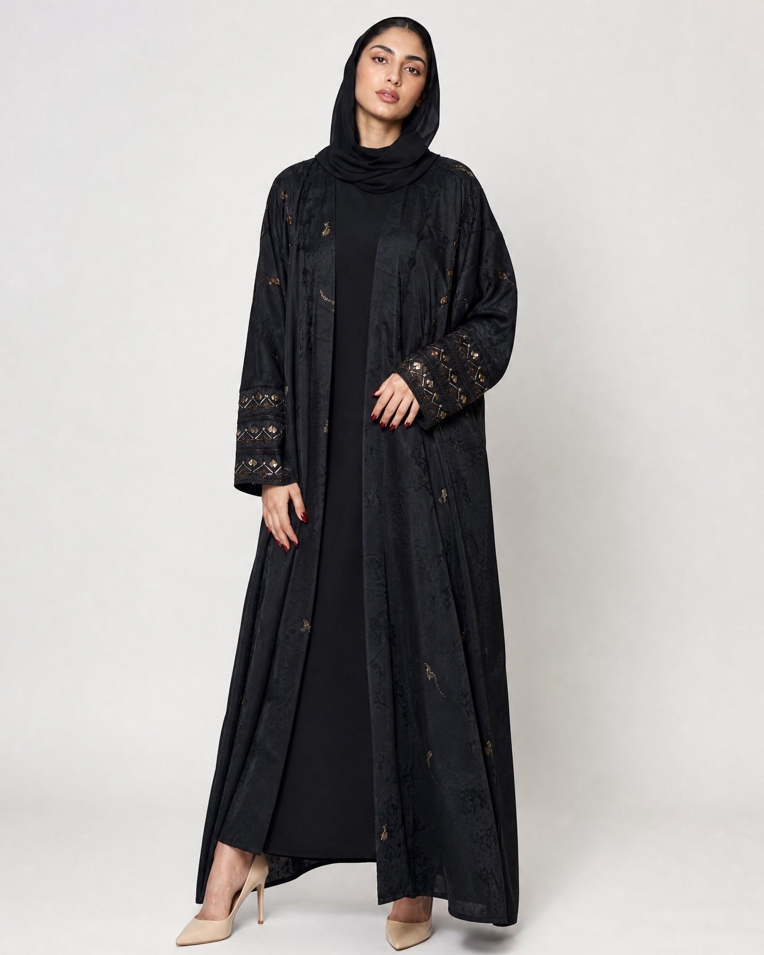 340096-B ABAYA - PEARL COLLECTION - MIRA Y MANO