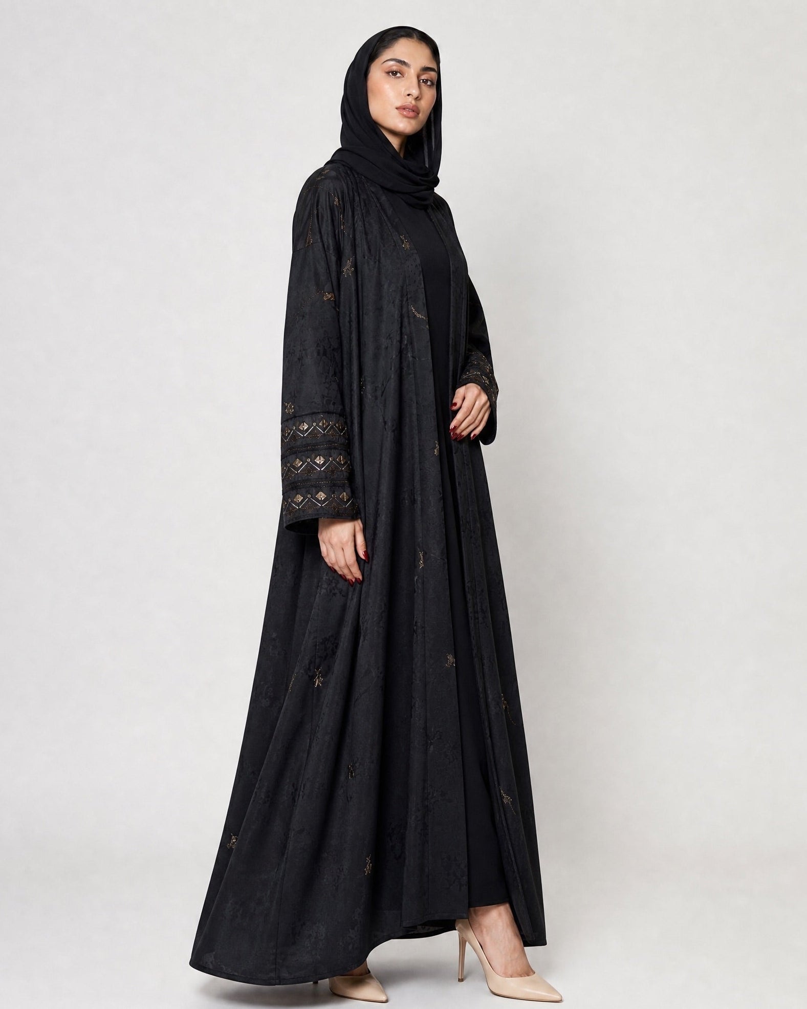 340096-B ABAYA - PEARL COLLECTION - MIRA Y MANO
