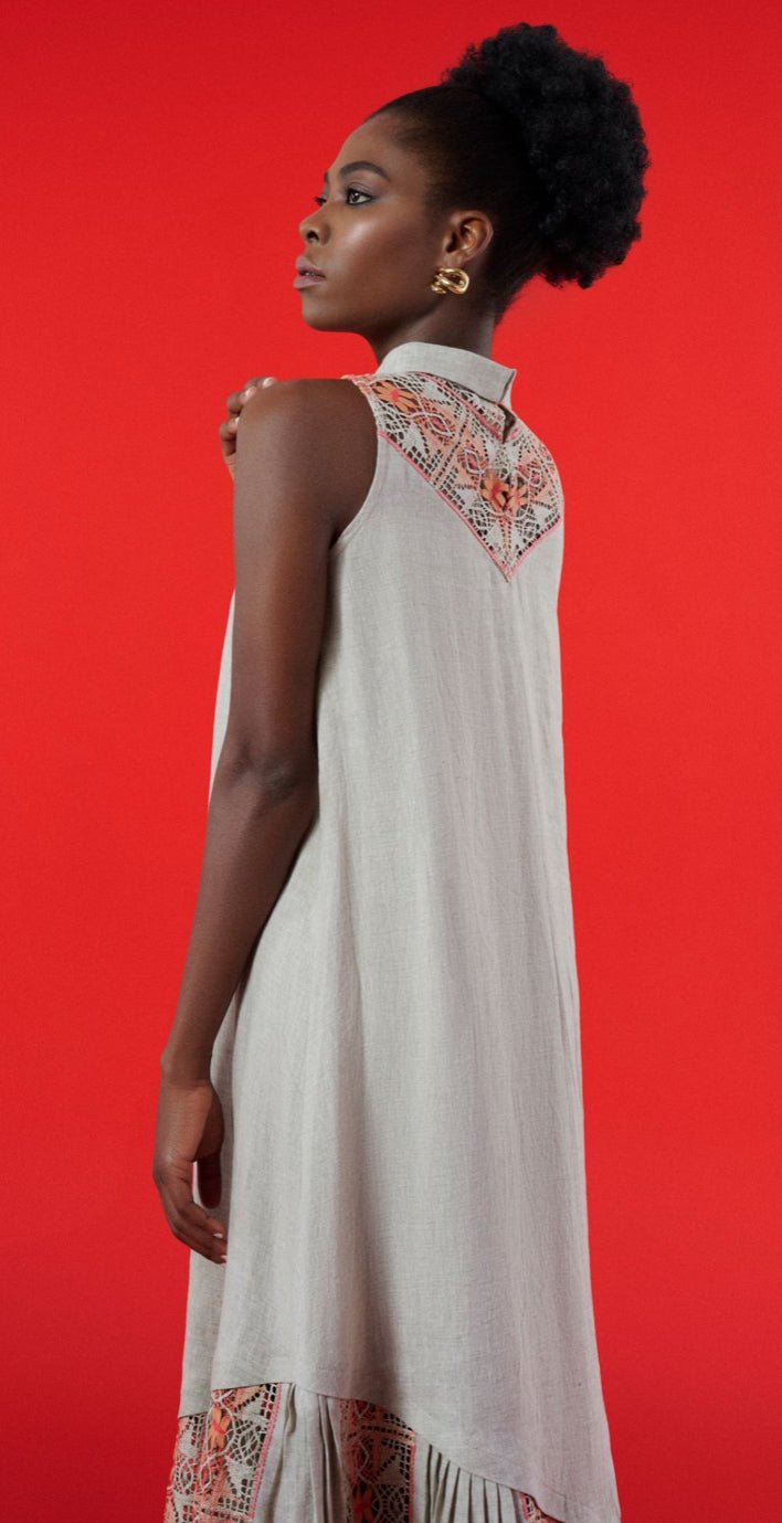 PEC 204503-BE DRESS - PEARL COLLECTION - MIRA Y MANO