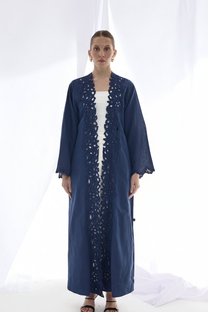 ALAIA NAVY ABAYA - PRIVILEGE OFFICIAL - MIRA Y MANO