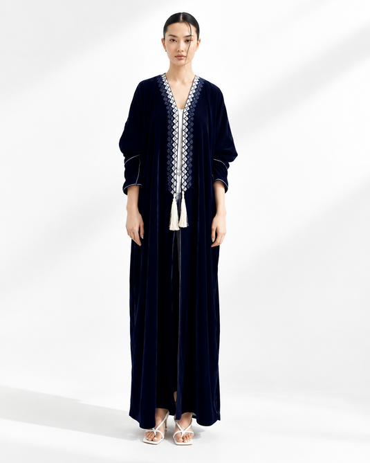 FRIDA IN NAVY ABAYA - PRIVILEGE OFFICIAL - MIRA Y MANO