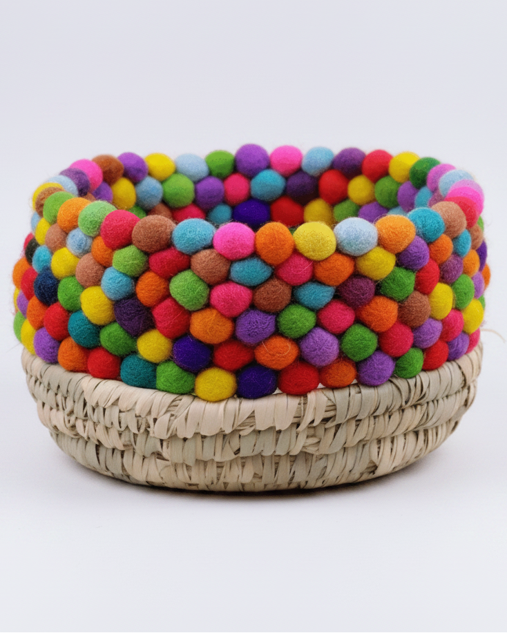 MULTICOLOR LARGE BASKET - PTI - MIRA Y MANO
