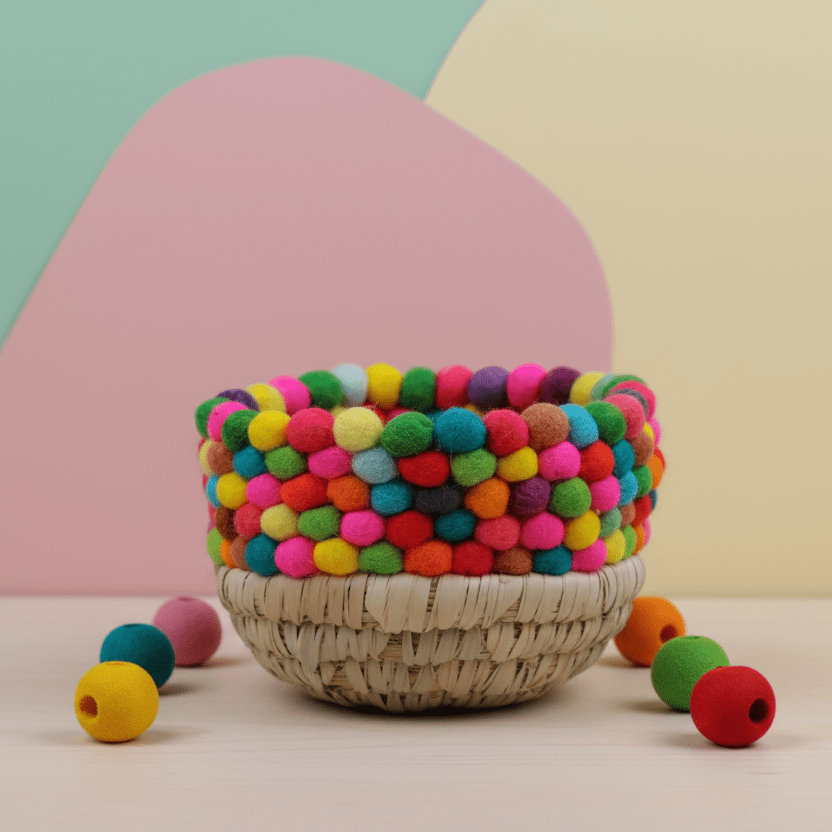 MULTICOLOR MEDIUM BASKET - PTI - MIRA Y MANO