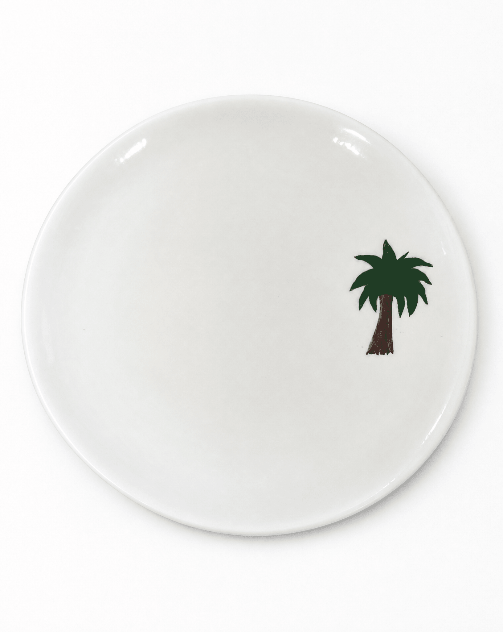 PALM POTTERY PLATE LARGE - PTI - MIRA Y MANO