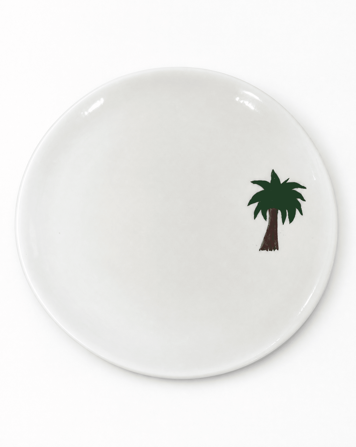 PALM POTTERY PLATE LARGE - PTI - MIRA Y MANO