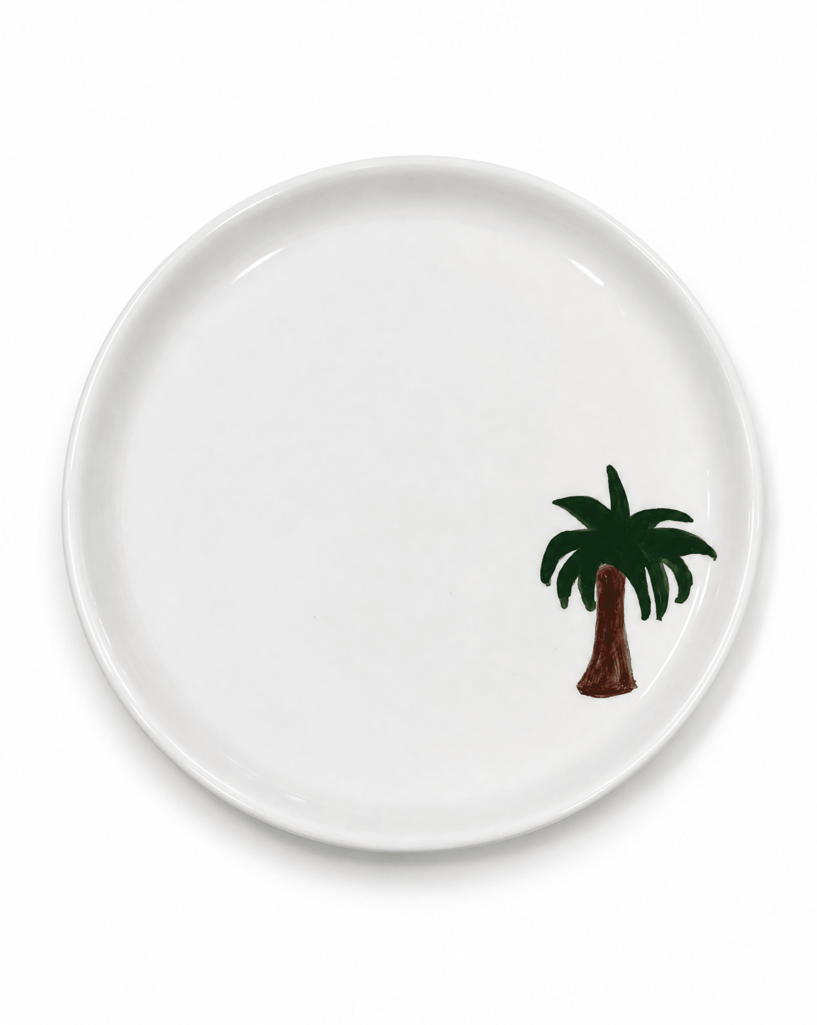 PALM POTTERY PLATE MEDIUM - PTI - MIRA Y MANO