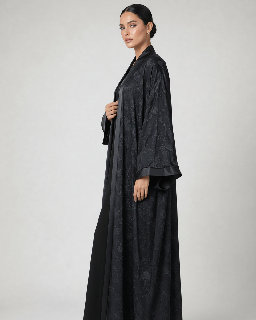 MQE10 ABAYA - QATARIA ABAYA - MIRA Y MANO