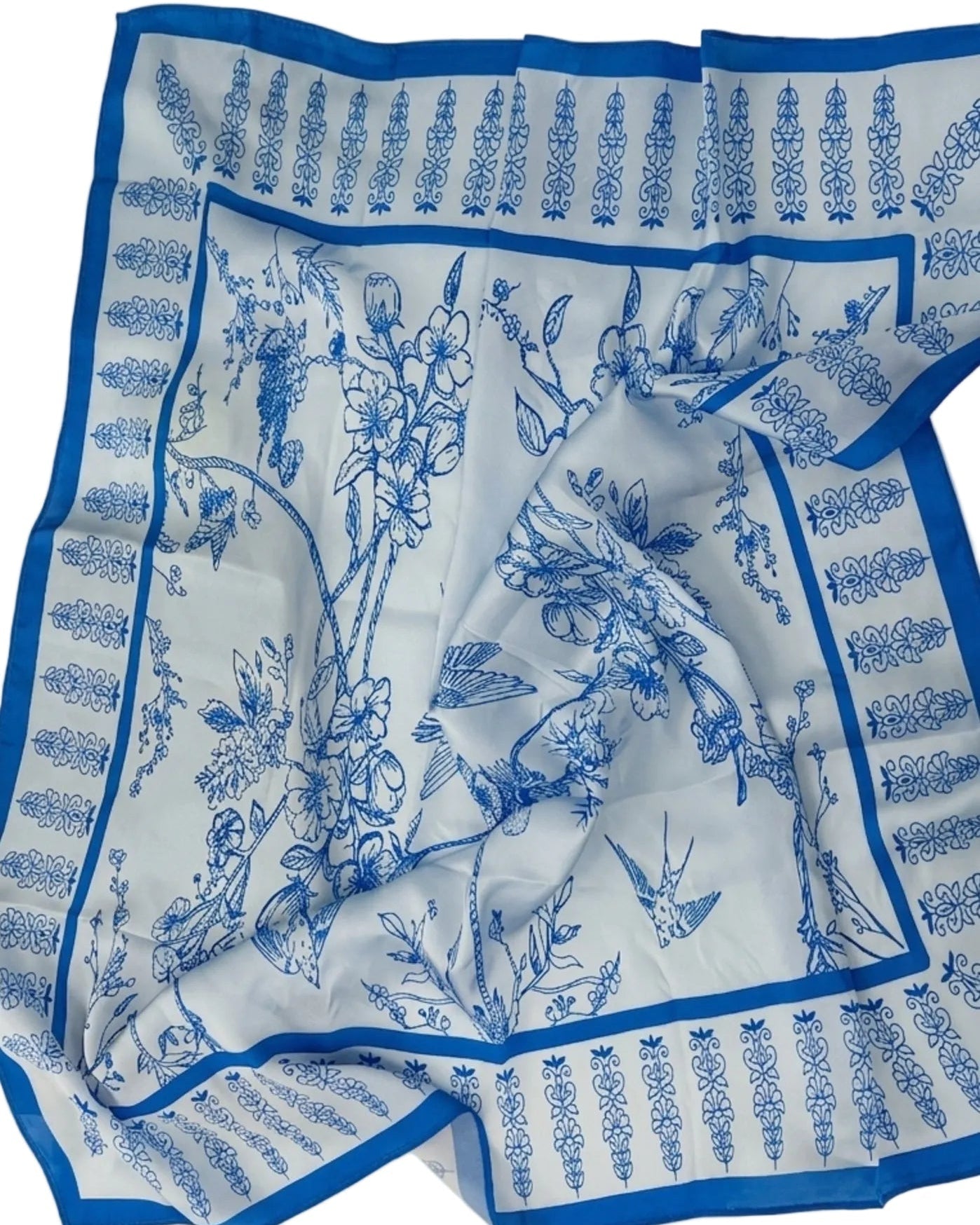 Qormuz Blue Mandel Scarf - QORMUZ - MIRA Y MANO