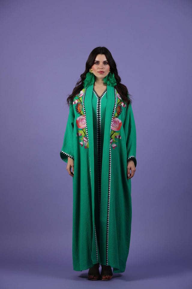 K103 ABAYA SET - QUARTIZ - MIRA Y MANO