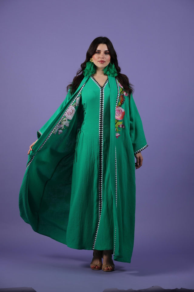 K103 ABAYA SET - QUARTIZ - MIRA Y MANO