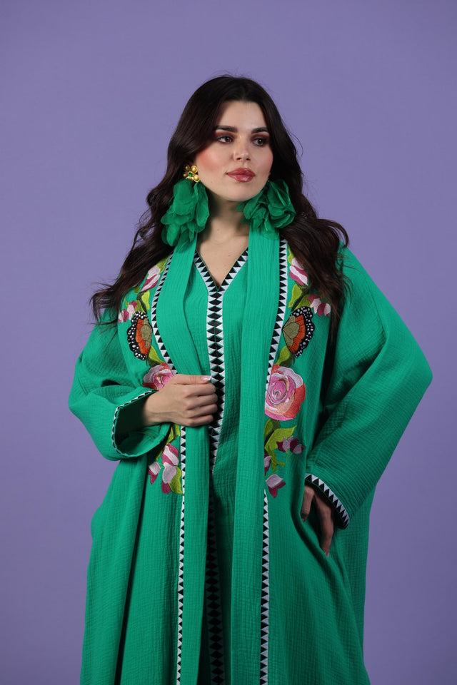 K103 ABAYA SET - QUARTIZ - MIRA Y MANO