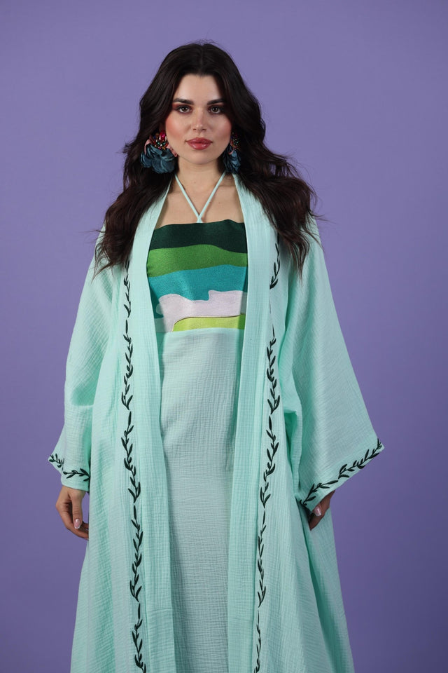 K104 ABAYA SET - QUARTIZ - MIRA Y MANO