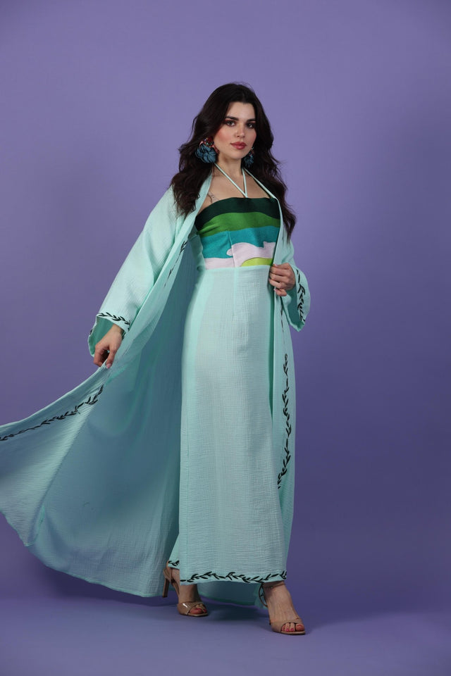 K104 ABAYA SET - QUARTIZ - MIRA Y MANO