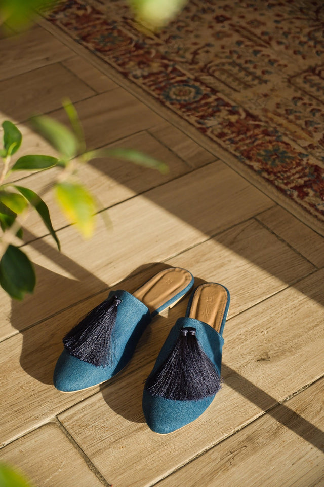 DENIM TIMELESS SHOES - RAMLA - MIRA Y MANO