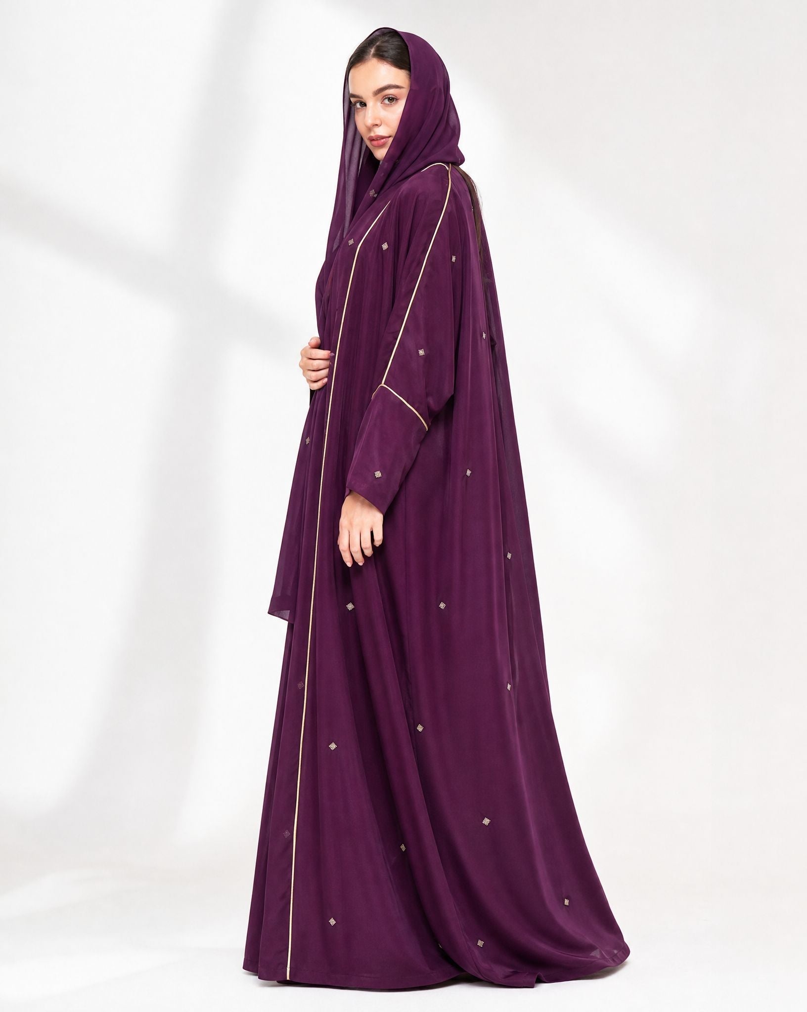 FW26R016-PR RIBBON ABAYA - RIBBON - MIRA Y MANO