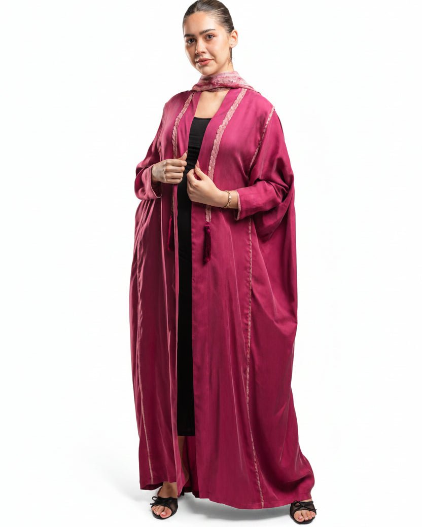 SS26RE-FU ABAYA - RIBBON - MIRA Y MANO