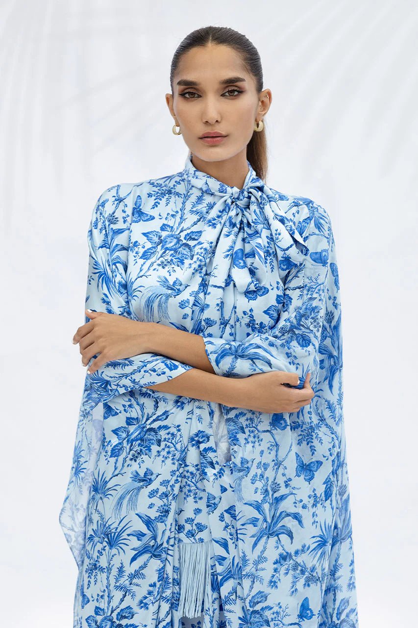 FL - 25 - 103 - BL ABAYA SET - SANIA MASKATIYA - MIRA Y MANO