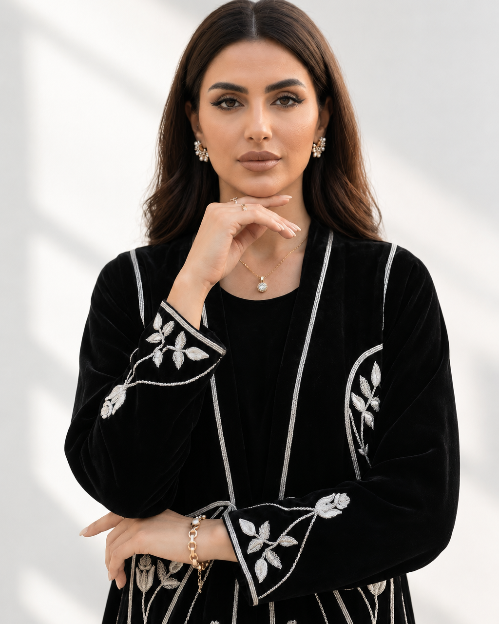 PD25RG377 ABAYA SET - SANIA MASKATIYA - MIRA Y MANO