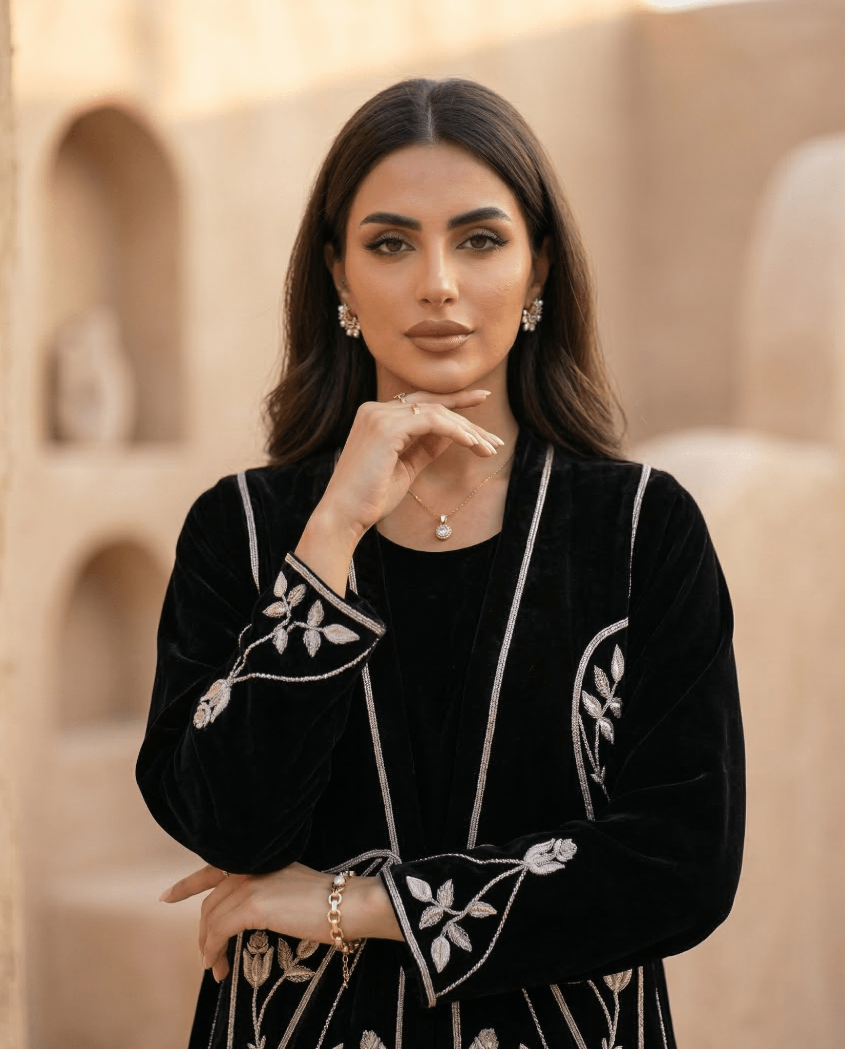 PD25RG377 ABAYA SET - SANIA MASKATIYA - MIRA Y MANO