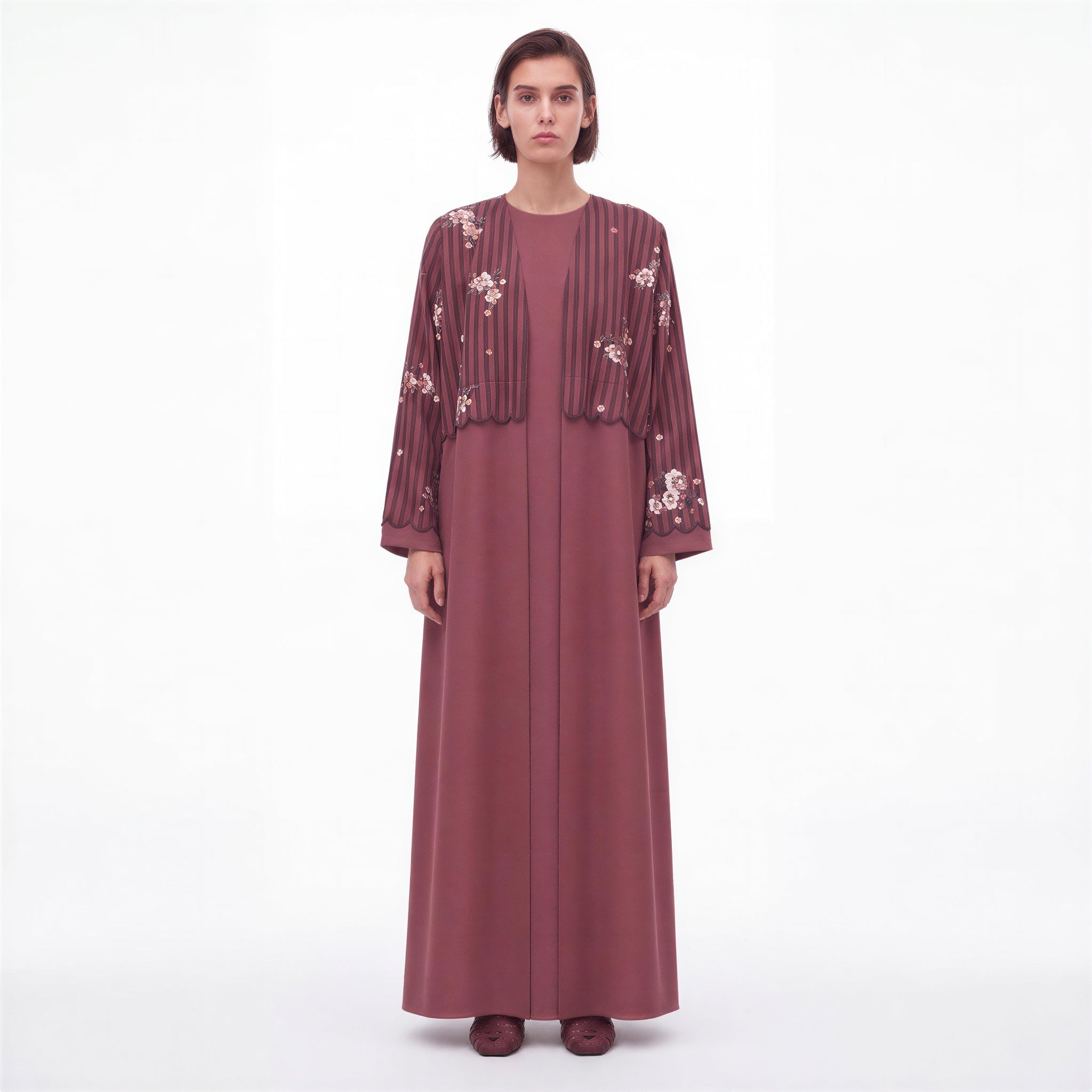 DP – Sienna Silk Abaya - SASH - MIRA Y MANO