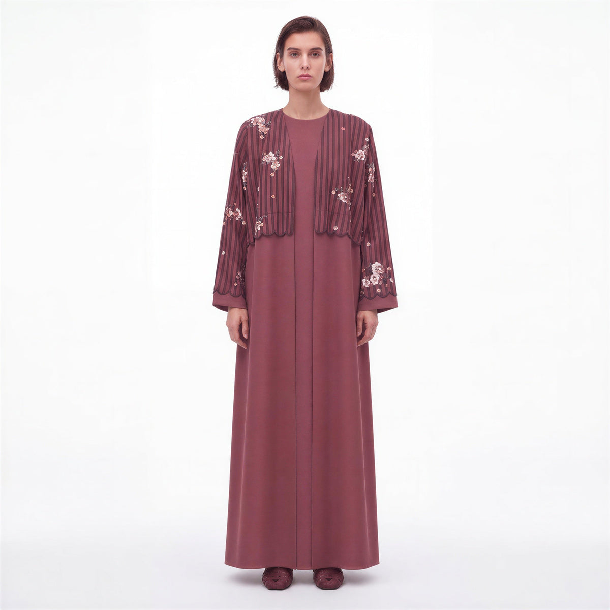 DP – Sienna Silk Abaya - SASH - MIRA Y MANO