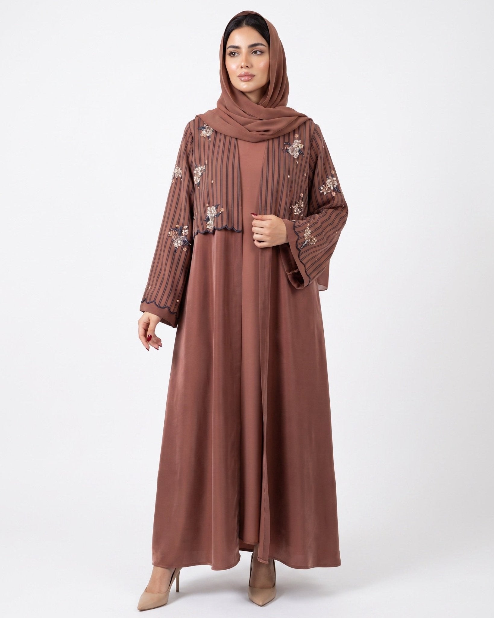 DP - Sienna Silk Abaya - SASH - MIRA Y MANO