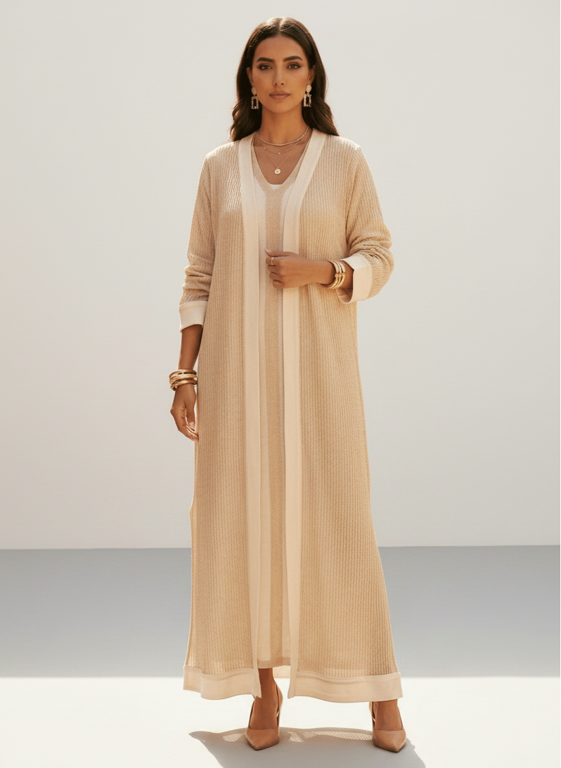 JAMEELA V2 ABAYA SET - SHABAKA - MIRA Y MANO