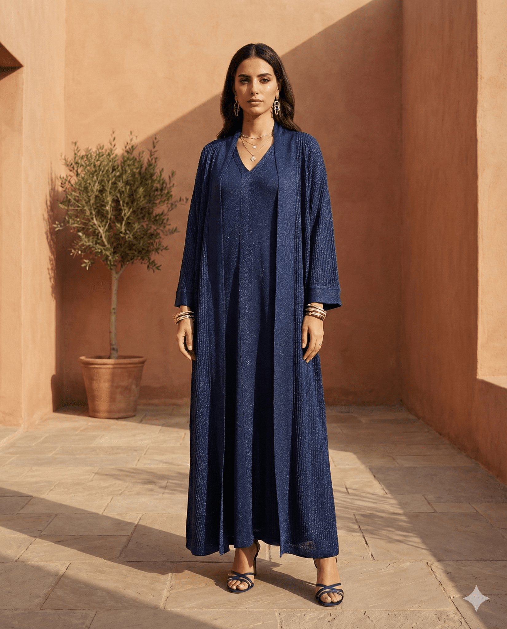 MARYAM V3 - NY ABAYA SET - SHABAKA - MIRA Y MANO