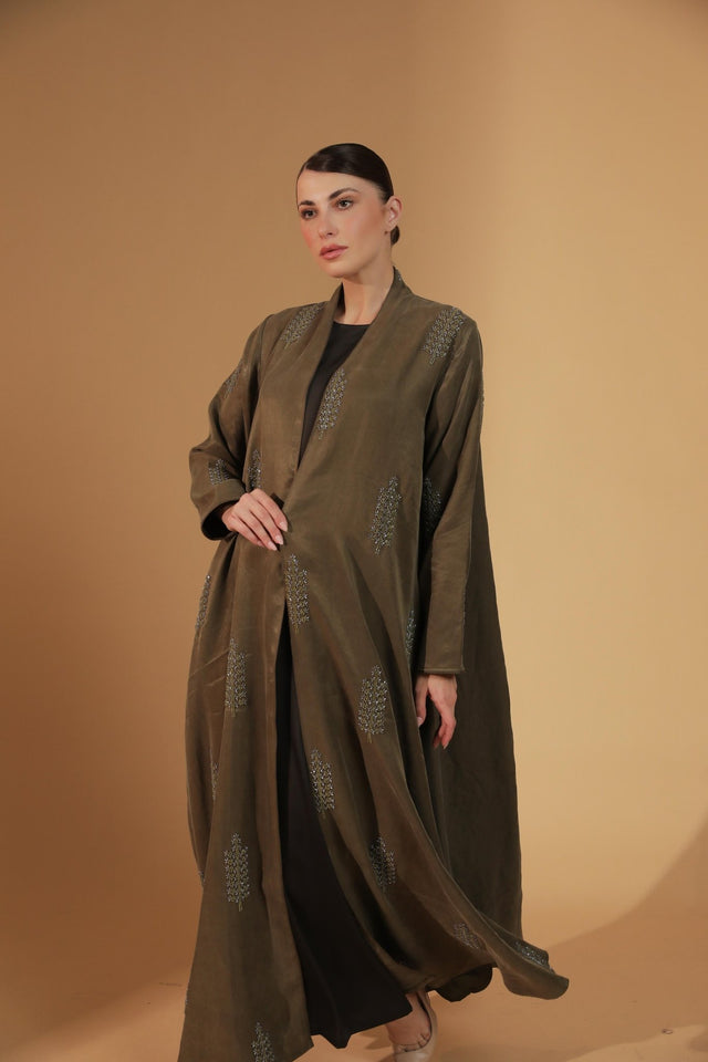 LN - 201 ABAYA SET - SHATHR - MIRA Y MANO